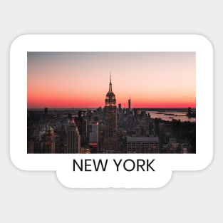 new york t shirt Sticker